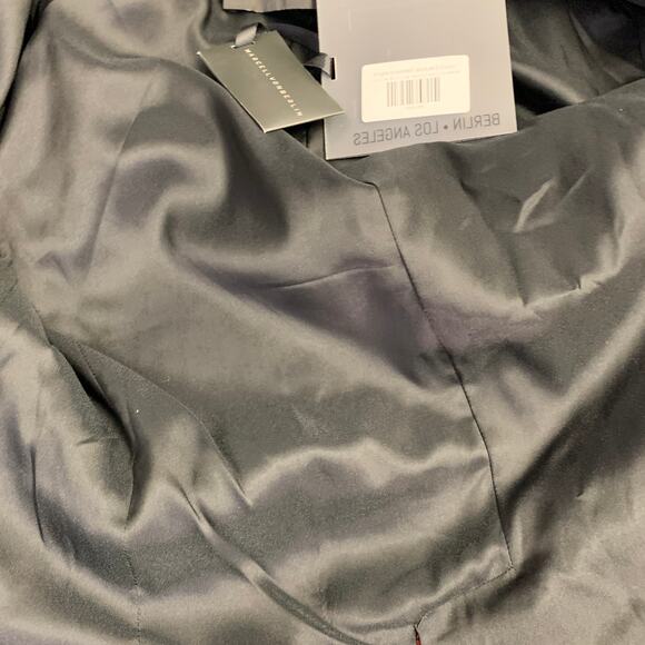 MARCELL VON BERLIN Size 38 Viper Orange Black Jacquard Shawl Lapel Cuffed Suit - Picture 10 of 16